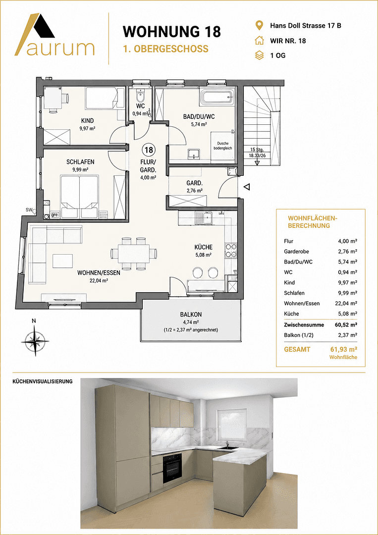 3 bedroom flat to rent, 62 m², Hans Doll Strasse 17B, Sinsheim, Baden-Württemberg 3 bedroom flat to rent, 62 m², Hans Doll Strasse 17B, Sinsheim, Baden-Württemberg