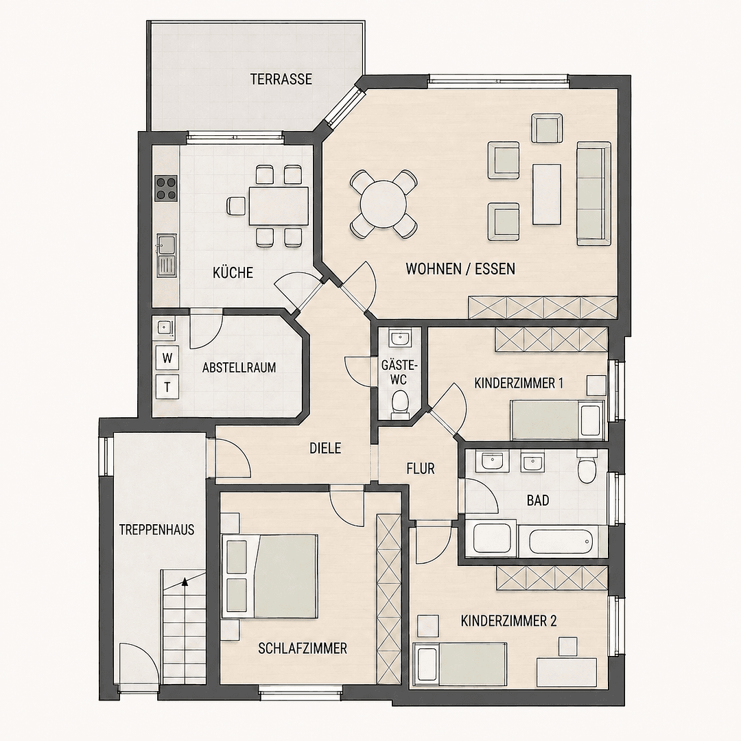 4 bedroom flat to rent, 106 m², Diepholz, Lower Saxony 4 bedroom flat to rent, 106 m², Diepholz, Lower Saxony