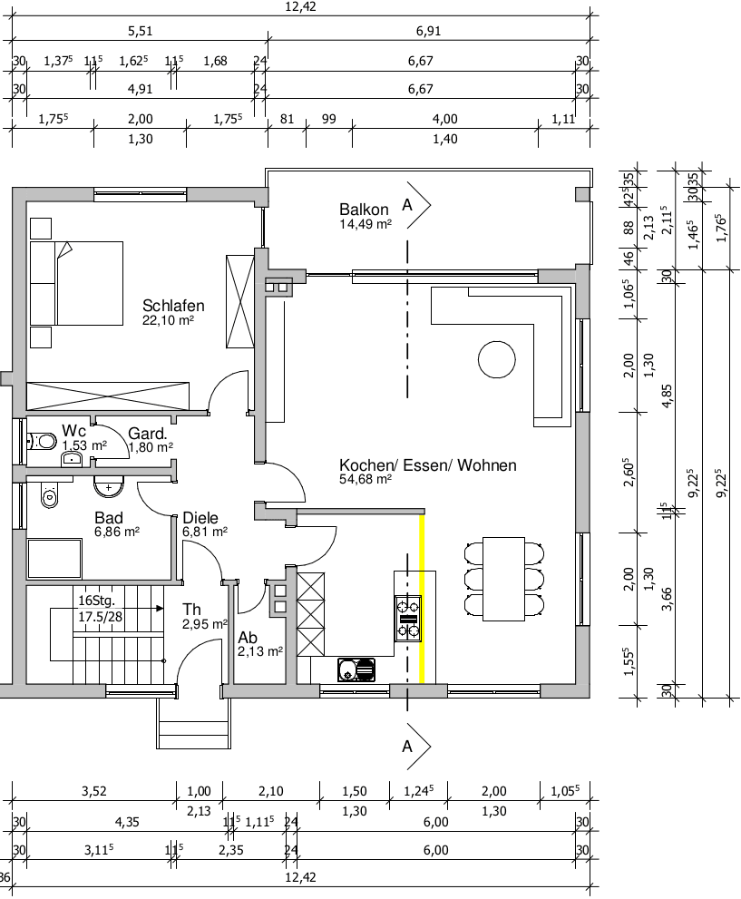 1 bedroom with open-plan kitchen flat to rent, 103 m², Bendorf, Rhineland-Palatinate 1 bedroom with open-plan kitchen flat to rent, 103 m², Bendorf, Rhineland-Palatinate