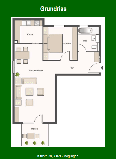 1 bedroom with open-plan kitchen flat for sale, 66 m², Karlstr. 38, Möglingen, Baden-Württemberg 1 bedroom with open-plan kitchen flat for sale, 66 m², Karlstr. 38, Möglingen, Baden-Württemberg