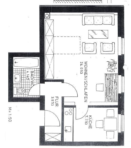 1 bedroom flat to rent, 38 m², Nürnberg - Nordstadt, Bavaria 1 bedroom flat to rent, 38 m², Nürnberg - Nordstadt, Bavaria