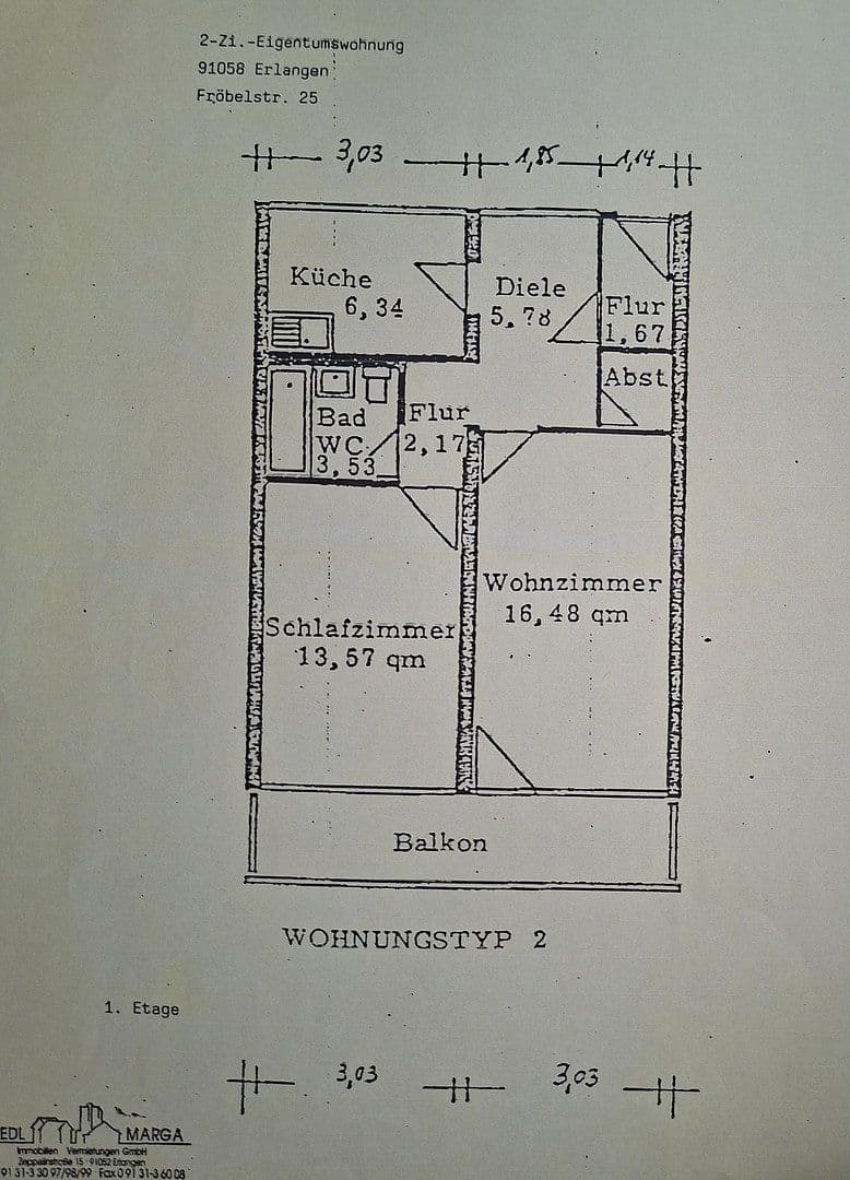 2 bedroom flat for sale, 55 m², Erlangen, Bavaria 2 bedroom flat for sale, 55 m², Erlangen, Bavaria