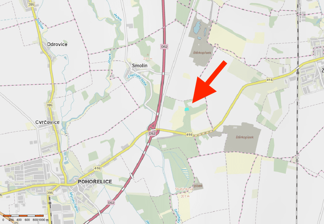 plot for sale, 6,343 m², Pohořelice, Jihomoravský Region plot for sale, 6,343 m², Pohořelice, Jihomoravský Region