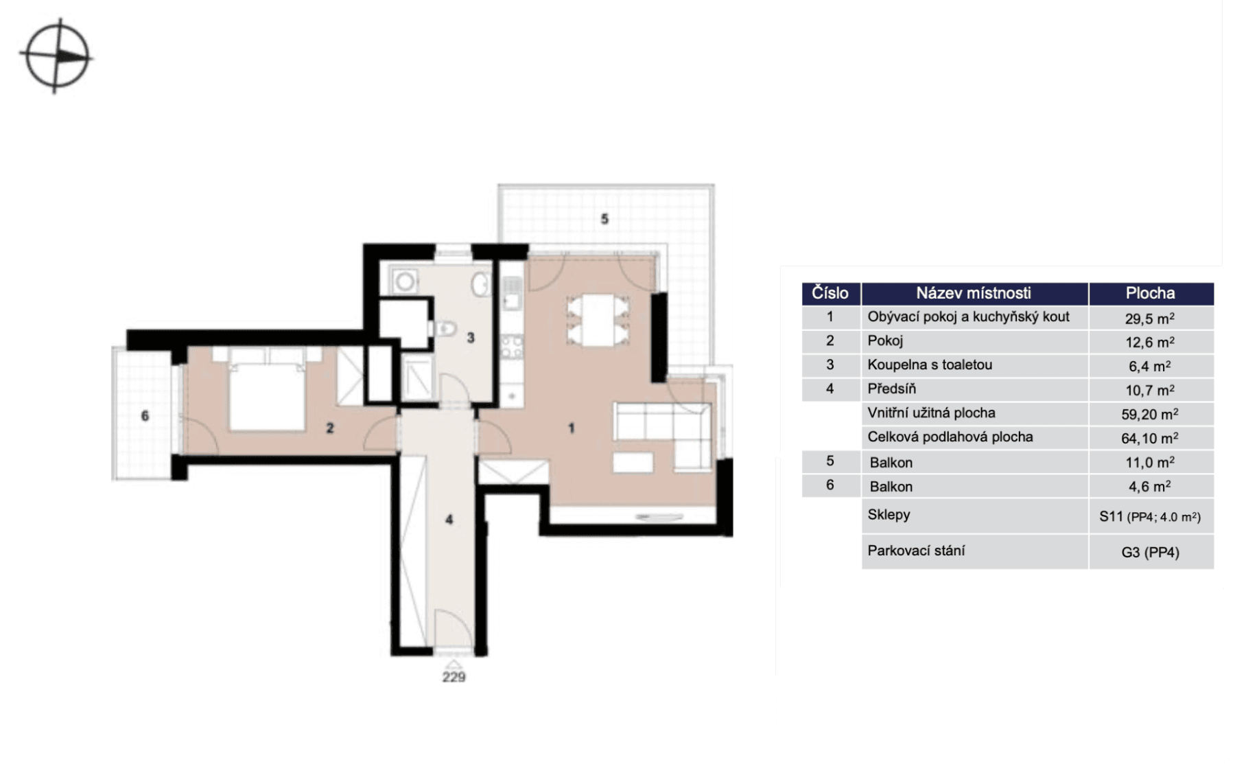 1 bedroom with open-plan kitchen flat to rent, 64 m², Gerstelova, Prague, Prague 1 bedroom with open-plan kitchen flat to rent, 64 m², Gerstelova, Prague, Prague