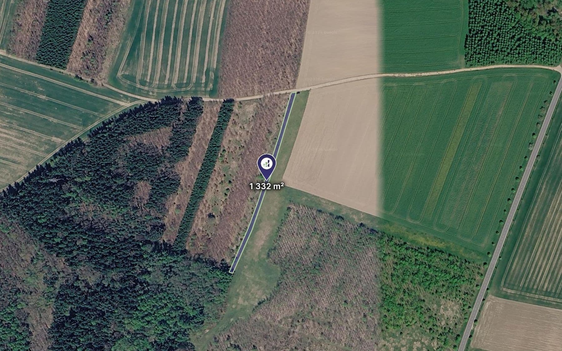 plot for sale, 1,332 m², Všesulov, Středočeský Region plot for sale, 1,332 m², Všesulov, Středočeský Region