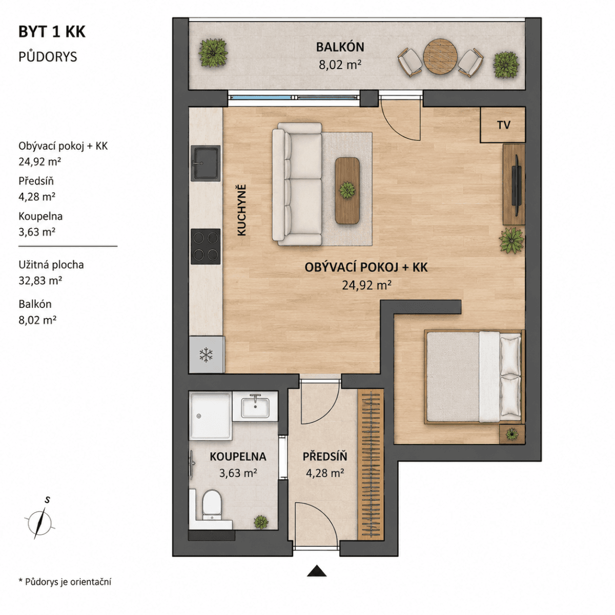 Studio flat to rent, 33 m², Čeladná, Moravskoslezský Region Studio flat to rent, 33 m², Čeladná, Moravskoslezský Region