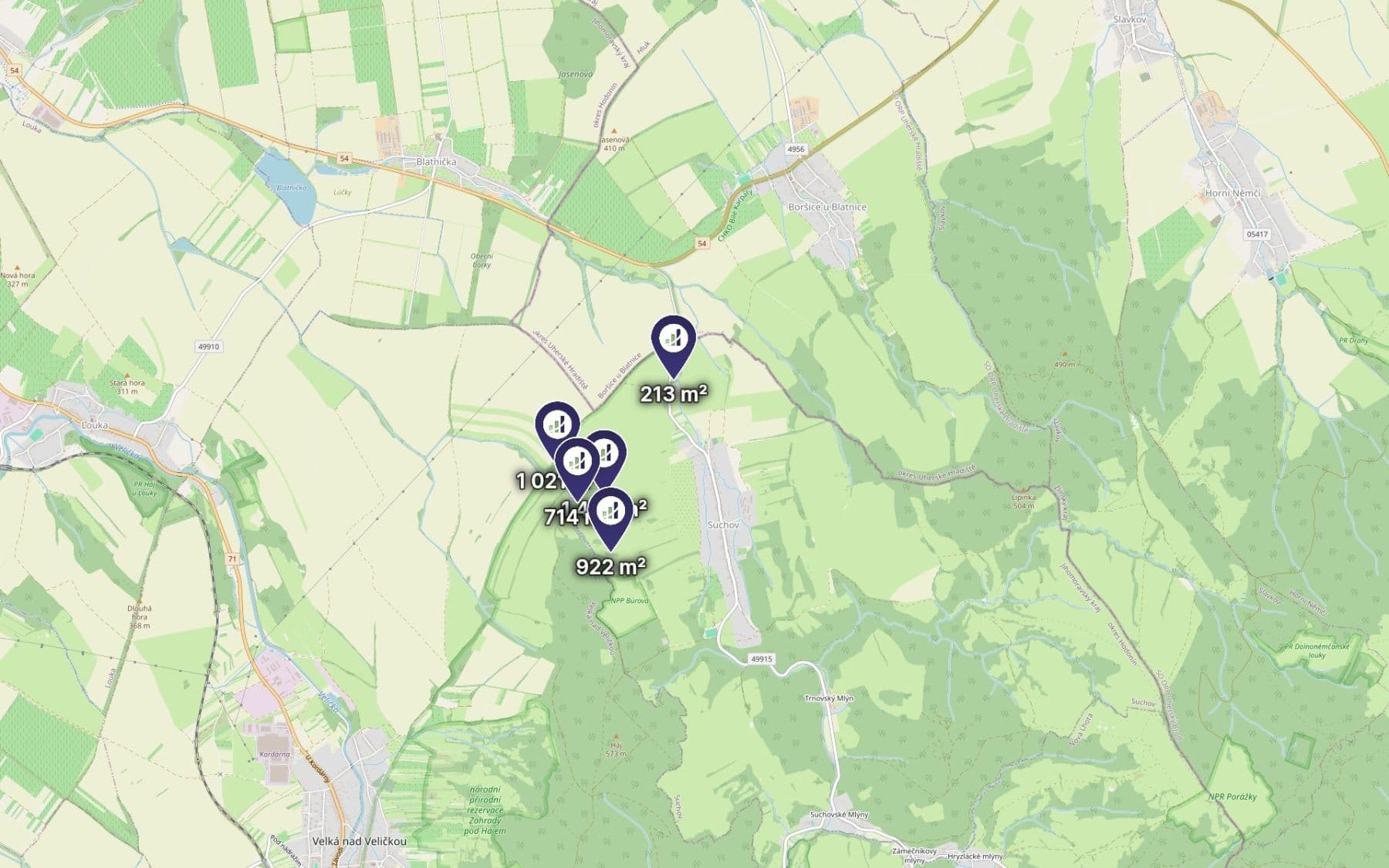 plot for sale, 4,308 m², Suchov, Jihomoravský Region plot for sale, 4,308 m², Suchov, Jihomoravský Region