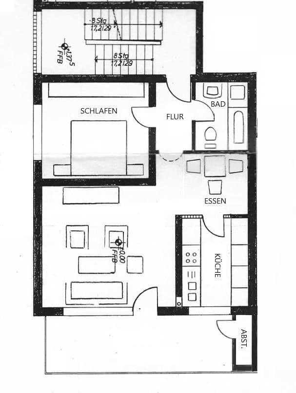 1 bedroom with open-plan kitchen flat to rent, 64 m², Am Homberg 9, Hattingen, North Rhine-Westphalia 1 bedroom with open-plan kitchen flat to rent, 64 m², Am Homberg 9, Hattingen, North Rhine-Westphalia