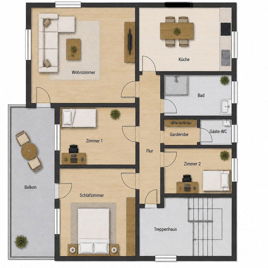 4 bedroom flat to rent, 100 m², Baiersdorf, Bavaria 4 bedroom flat to rent, 100 m², Baiersdorf, Bavaria