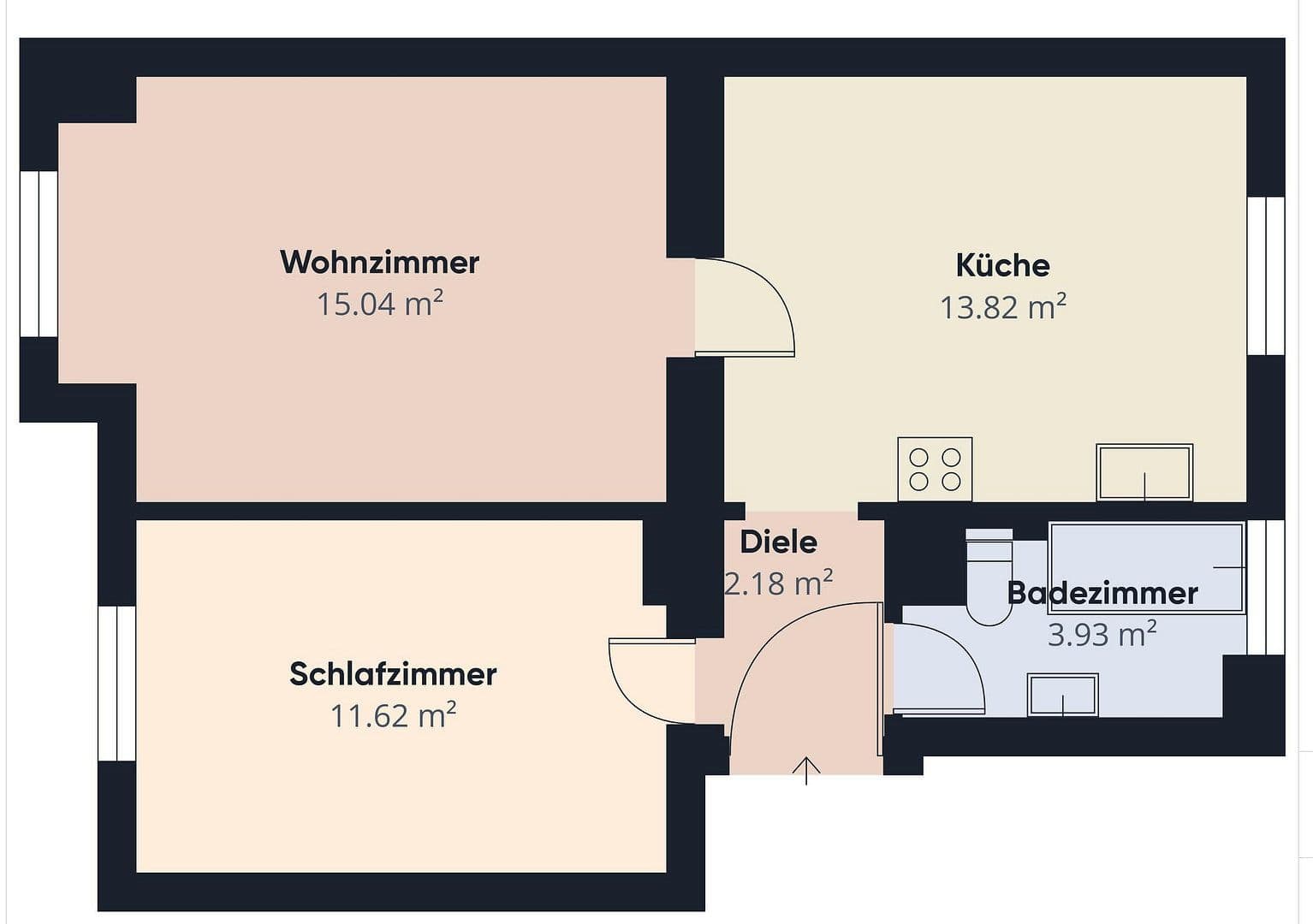 2 bedroom flat to rent, 50 m², St.-Lukas-Weg 15, Hof, Bavaria 2 bedroom flat to rent, 50 m², St.-Lukas-Weg 15, Hof, Bavaria