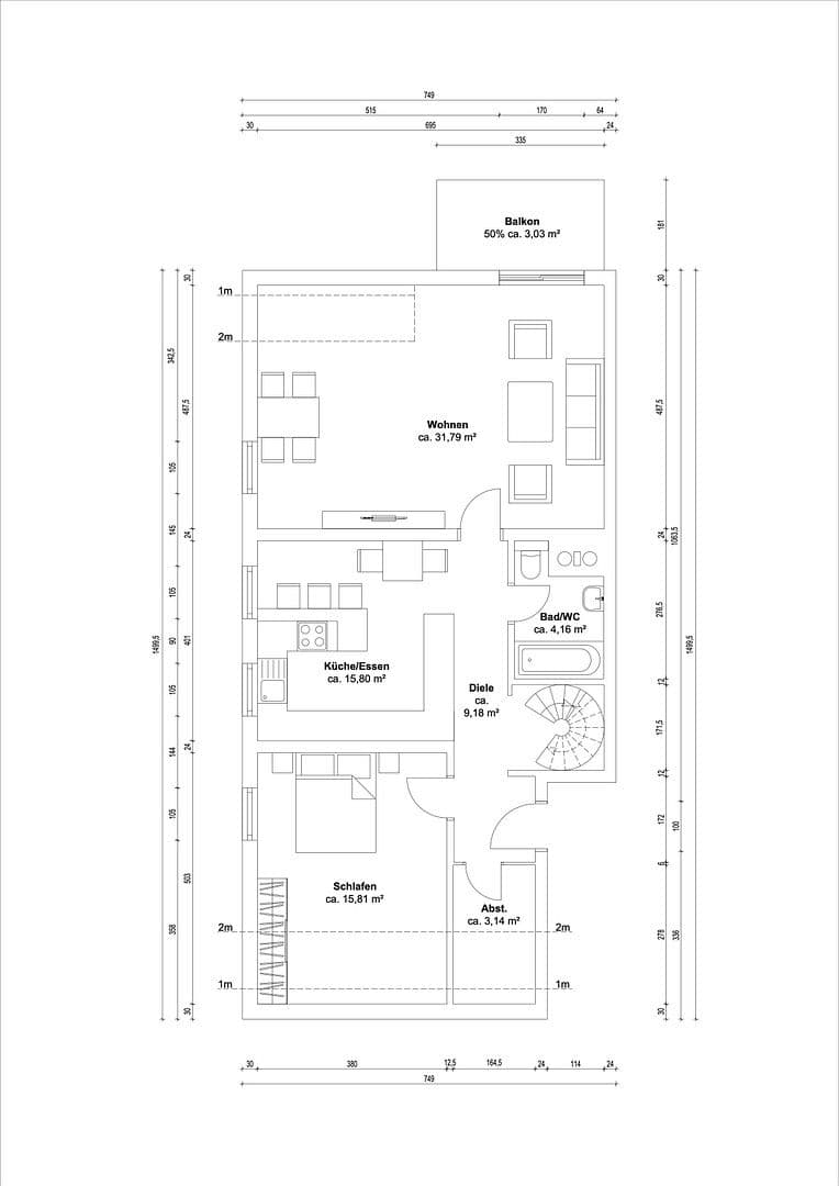 2 bedroom with open-plan kitchen flat for sale, 128 m², Rüsselsheim am Main, Hesse 2 bedroom with open-plan kitchen flat for sale, 128 m², Rüsselsheim am Main, Hesse