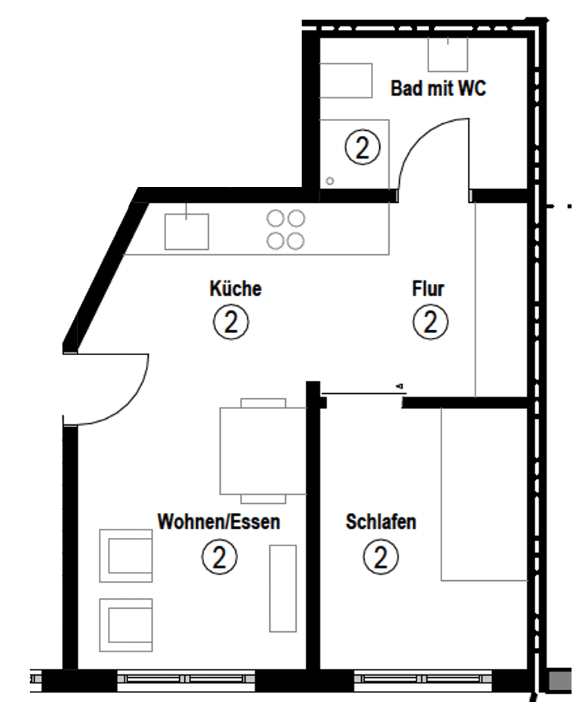 2 bedroom flat to rent, 31 m², Plieningen, Baden-Württemberg 2 bedroom flat to rent, 31 m², Plieningen, Baden-Württemberg