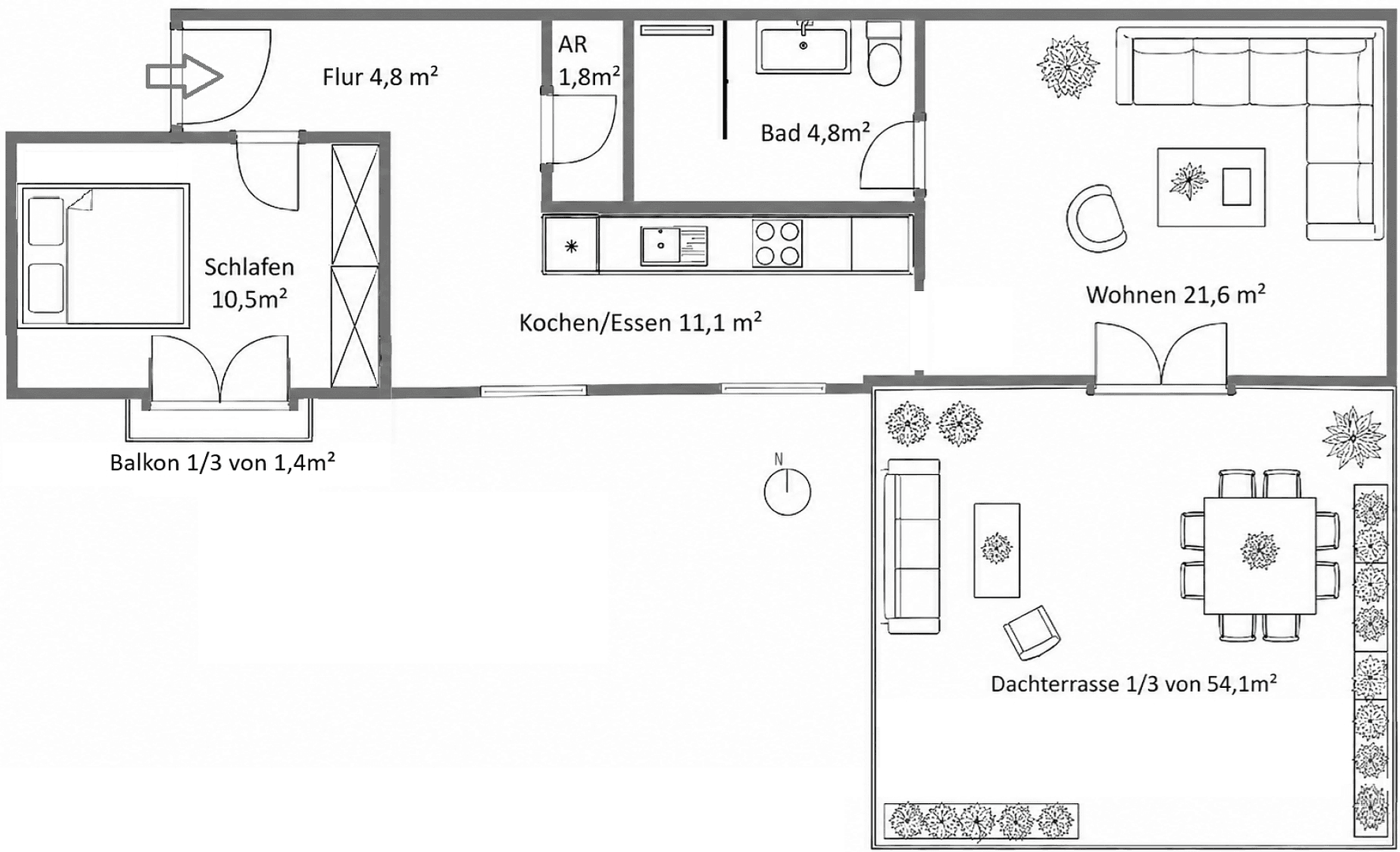 2 bedroom flat for sale, 74 m², Neubiberg, Bavaria 2 bedroom flat for sale, 74 m², Neubiberg, Bavaria