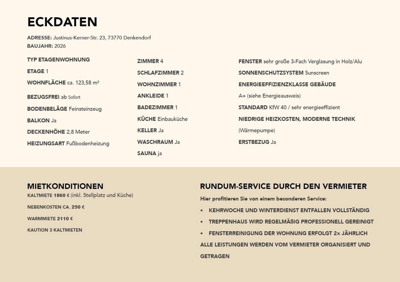 4 bedroom flat to rent, 124 m², Justinus-Kerner-Str. 23, Denkendorf, Baden-Württemberg 4 bedroom flat to rent, 124 m², Justinus-Kerner-Str. 23, Denkendorf, Baden-Württemberg