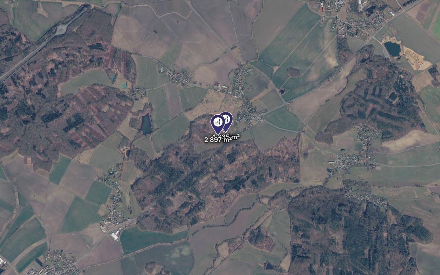plot for sale, 7,232 m², Obrubce, Středočeský Region plot for sale, 7,232 m², Obrubce, Středočeský Region