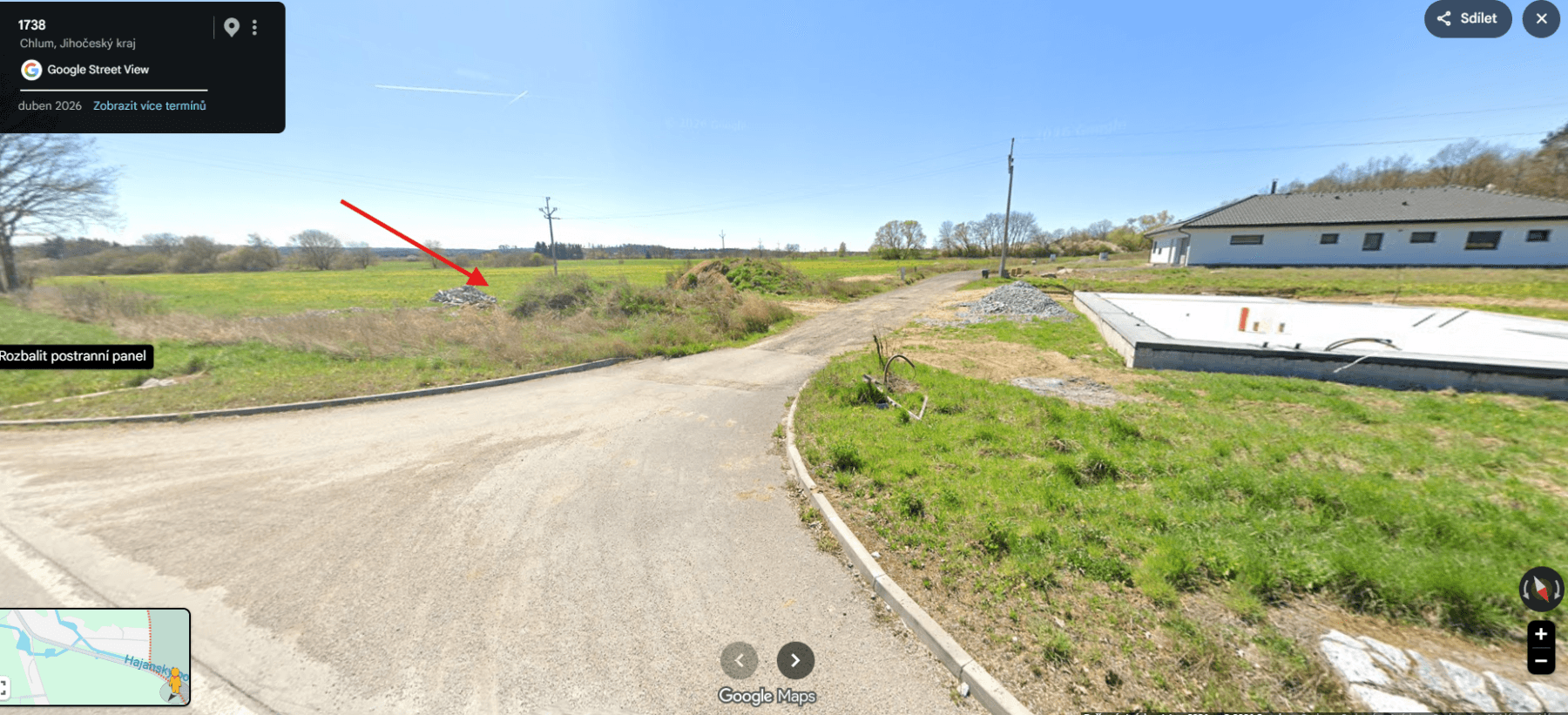 plot for sale, 1,168 m², Hajany, Jihočeský Region plot for sale, 1,168 m², Hajany, Jihočeský Region
