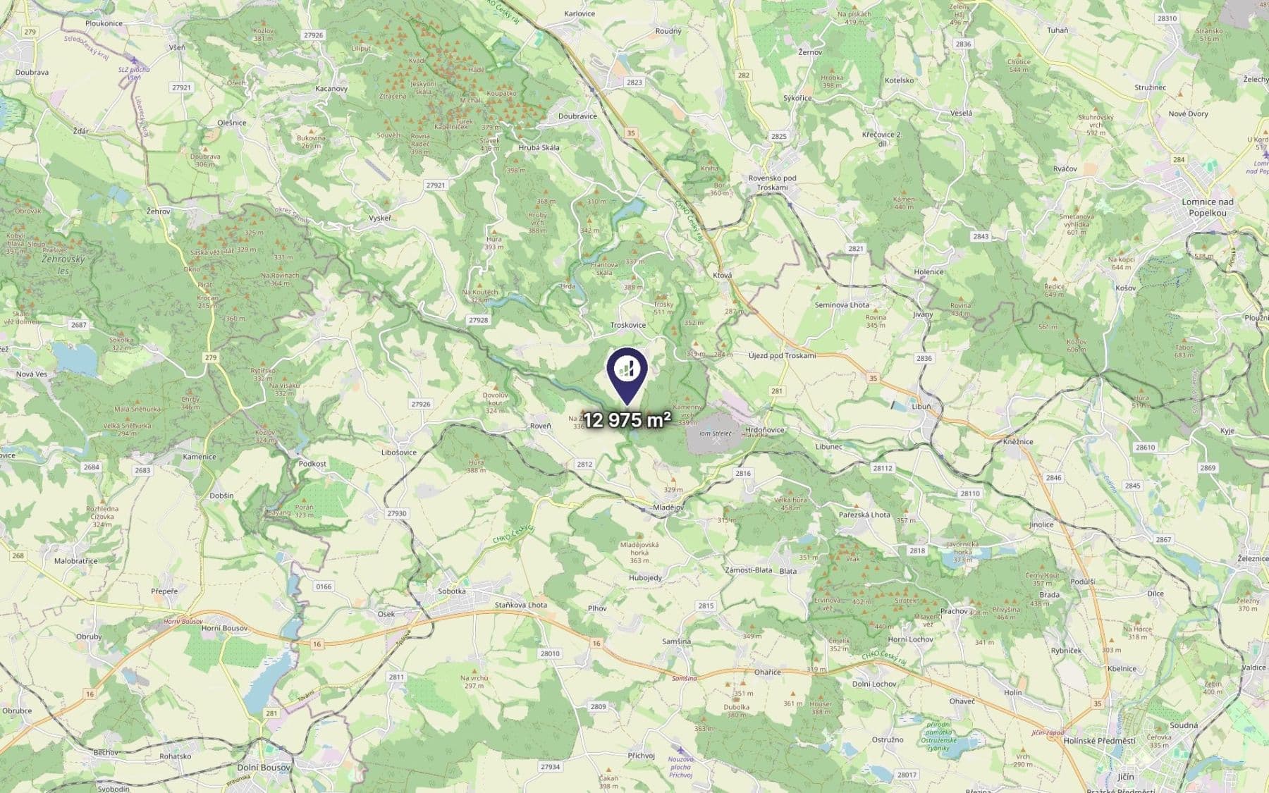 plot for sale, 12,975 m², Troskovice, Liberecký Region plot for sale, 12,975 m², Troskovice, Liberecký Region
