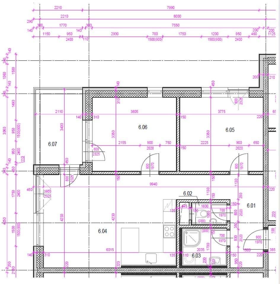 2 bedroom with open-plan kitchen flat to rent, 72 m², U Kasáren, Dašice, Pardubický Region 2 bedroom with open-plan kitchen flat to rent, 72 m², U Kasáren, Dašice, Pardubický Region