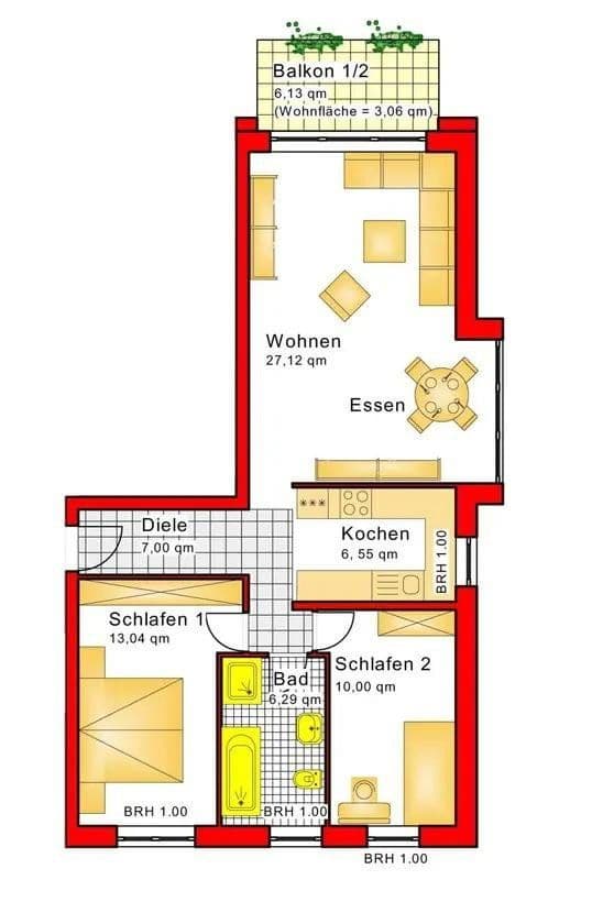 2 bedroom with open-plan kitchen flat to rent, 73 m², Holzweg 76, Dinslaken, North Rhine-Westphalia 2 bedroom with open-plan kitchen flat to rent, 73 m², Holzweg 76, Dinslaken, North Rhine-Westphalia