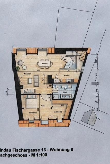 1 bedroom with open-plan kitchen flat to rent, 122 m², Lindau (Bodensee), Bavaria 1 bedroom with open-plan kitchen flat to rent, 122 m², Lindau (Bodensee), Bavaria