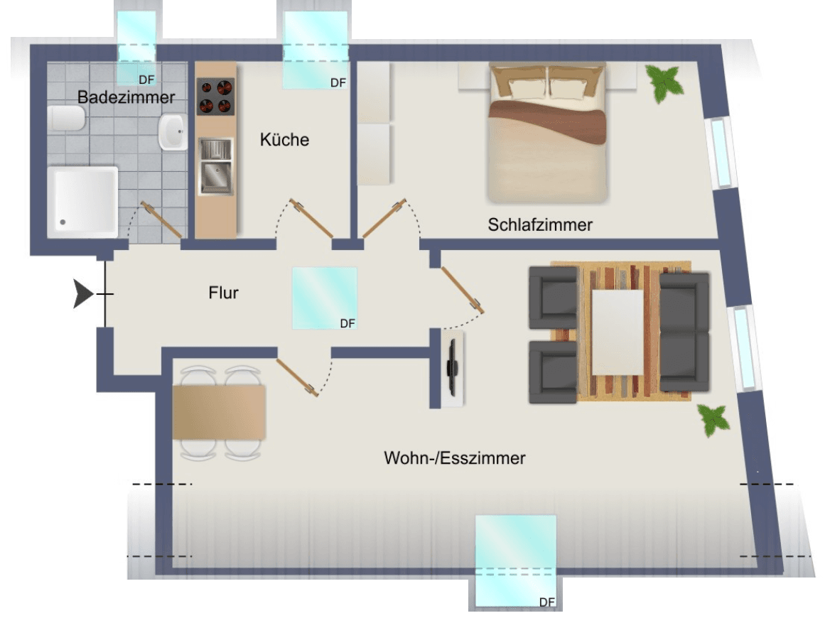 2 bedroom flat to rent, 53 m², Baarstraße 10a, Iserlohn, North Rhine-Westphalia 2 bedroom flat to rent, 53 m², Baarstraße 10a, Iserlohn, North Rhine-Westphalia