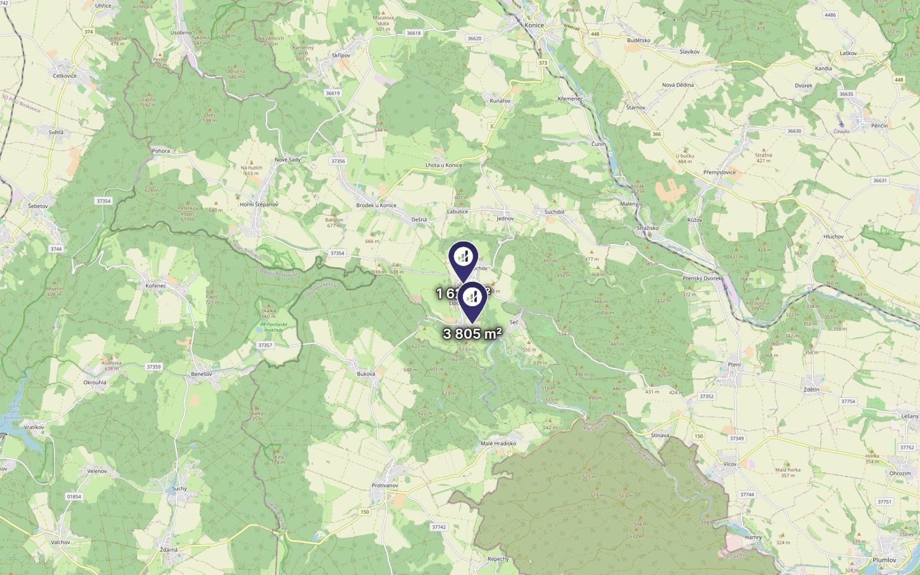 plot for sale, 1,085 m², Lipová, Olomoucký Region plot for sale, 1,085 m², Lipová, Olomoucký Region