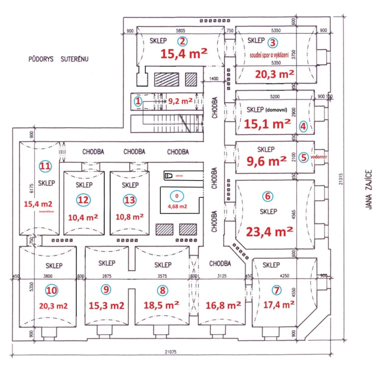 non-residential property to rent, 10 m², Jana Zajíce, Prague, Prague non-residential property to rent, 10 m², Jana Zajíce, Prague, Prague