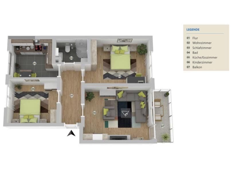3 bedroom flat to rent, 70 m², Seligenstadt, Hesse 3 bedroom flat to rent, 70 m², Seligenstadt, Hesse