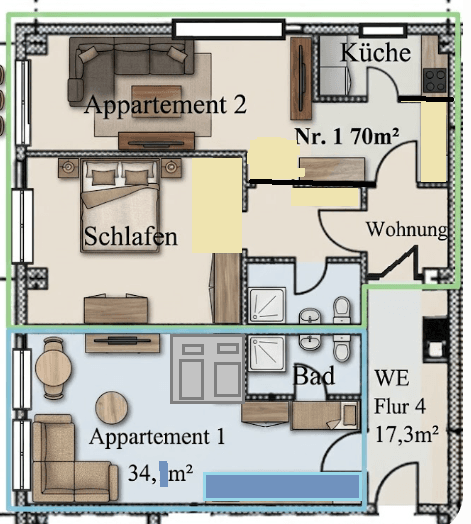 3 bedroom flat to rent, 114 m², Steinbergstr. 3, Leipzig OT Holzhausen, Saxony 3 bedroom flat to rent, 114 m², Steinbergstr. 3, Leipzig OT Holzhausen, Saxony