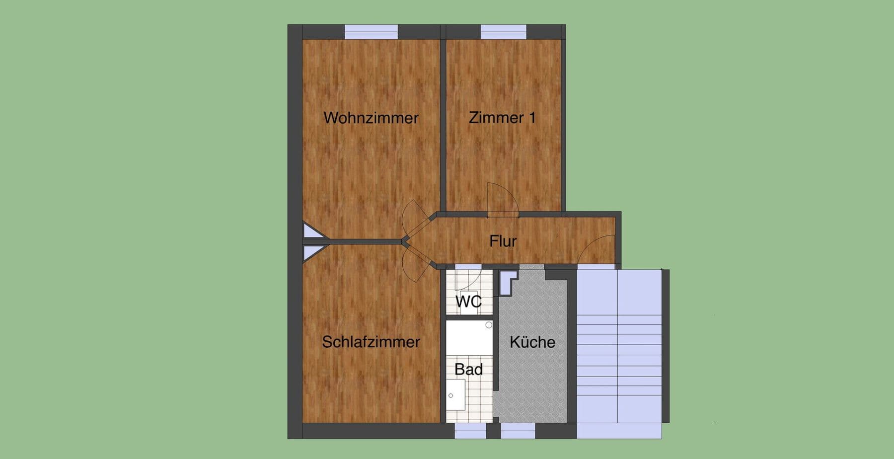3 bedroom flat to rent, 66 m², Offenbach am Main, Hesse 3 bedroom flat to rent, 66 m², Offenbach am Main, Hesse