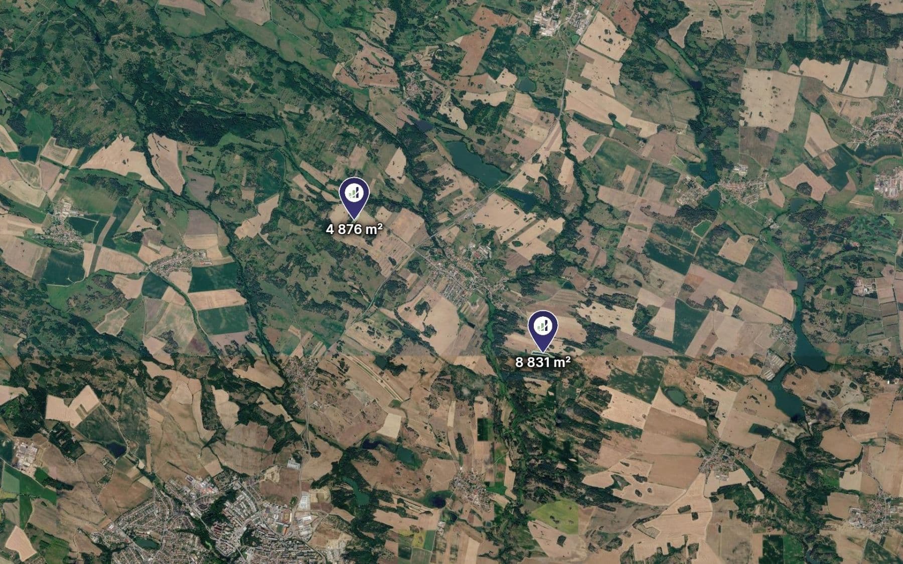 plot for sale, 3,427 m², Trnava, Vysočina Region plot for sale, 3,427 m², Trnava, Vysočina Region