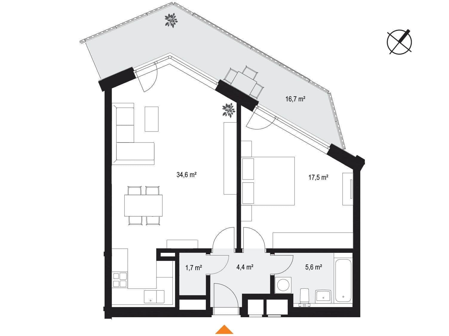 1 bedroom with open-plan kitchen flat for sale, 64 m², Devonská, Prague, Prague 1 bedroom with open-plan kitchen flat for sale, 64 m², Devonská, Prague, Prague