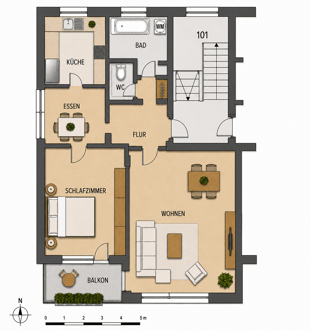1 bedroom with open-plan kitchen flat to rent, 63 m², Brennerstraße, Gerlingen, Baden-Württemberg 1 bedroom with open-plan kitchen flat to rent, 63 m², Brennerstraße, Gerlingen, Baden-Württemberg