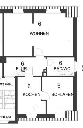3 bedroom flat to rent, 62 m², Dittrichstraße 1, Kamenz - Kamjenc, Saxony 3 bedroom flat to rent, 62 m², Dittrichstraße 1, Kamenz - Kamjenc, Saxony