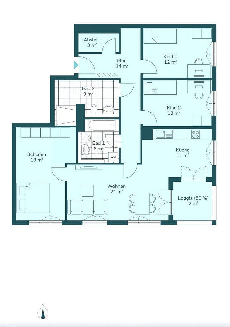 4 bedroom flat to rent, 110 m², Berlin, Berlin 4 bedroom flat to rent, 110 m², Berlin, Berlin