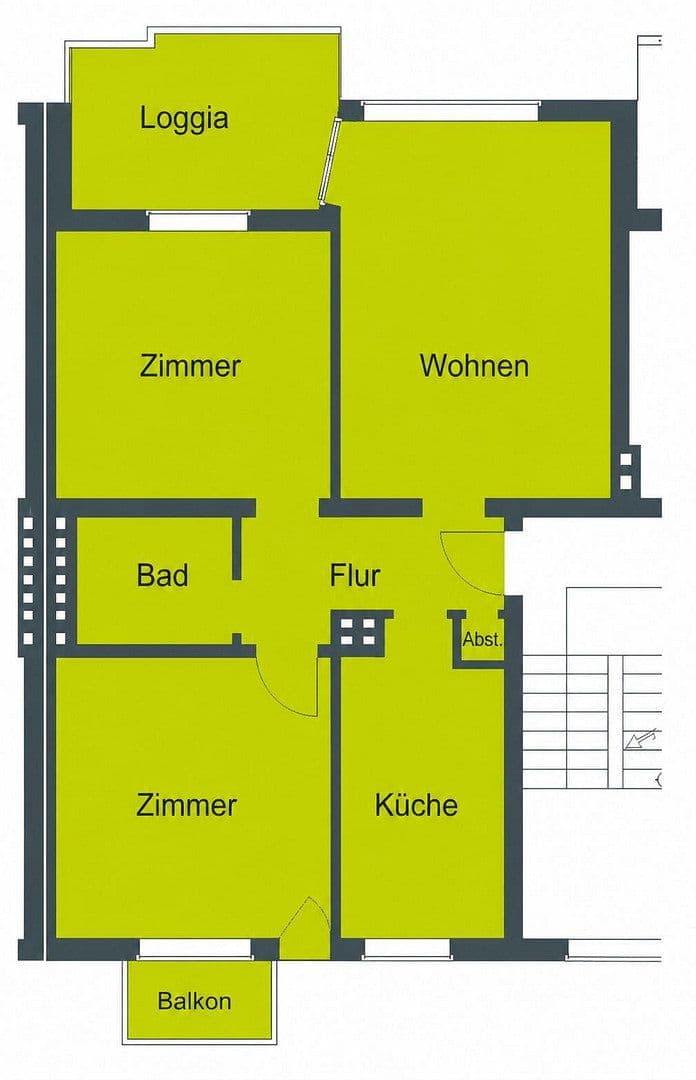 3 bedroom flat to rent, 63 m², Röblingweg 4, Hanover, Lower Saxony 3 bedroom flat to rent, 63 m², Röblingweg 4, Hanover, Lower Saxony