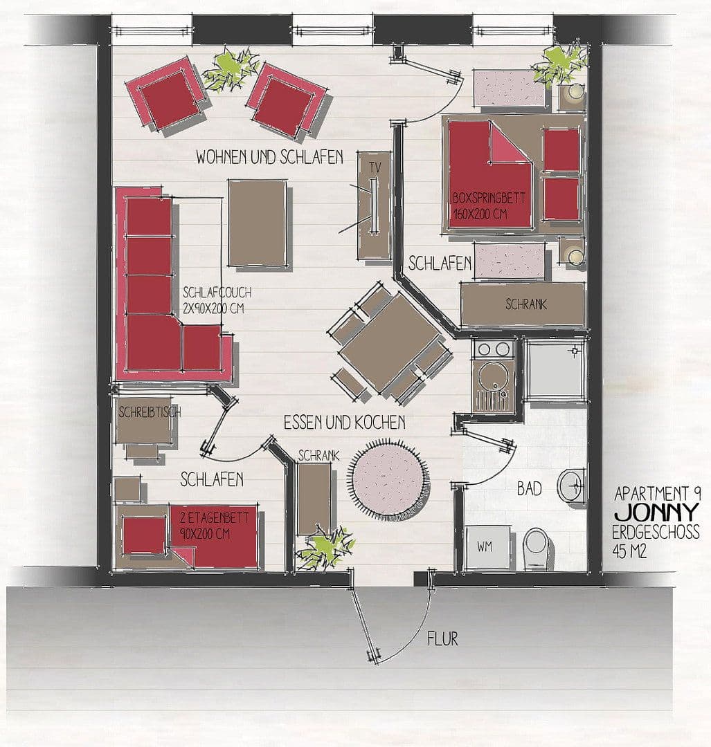 2 bedroom flat to rent, 54 m², Schwerin, Mecklenburg-Vorpommern 2 bedroom flat to rent, 54 m², Schwerin, Mecklenburg-Vorpommern