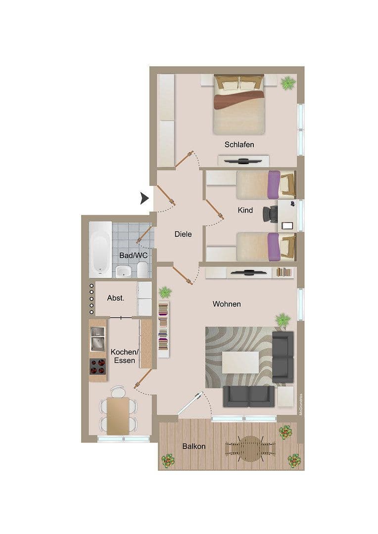 3 bedroom flat to rent, 75 m², Glaserweg 10, Steinbach am Wald, Bavaria 3 bedroom flat to rent, 75 m², Glaserweg 10, Steinbach am Wald, Bavaria