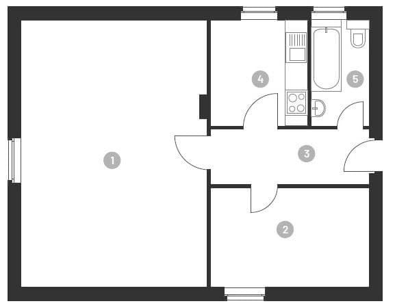 2 bedroom flat for sale, 46 m², Tharauer Allee 11, Berlin, Berlin 2 bedroom flat for sale, 46 m², Tharauer Allee 11, Berlin, Berlin