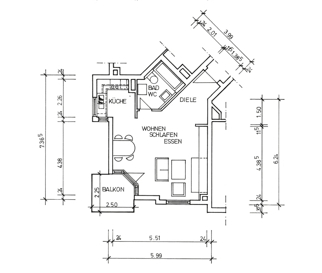 Studio flat to rent, 41 m², Grabenstr. 30, Weissach, Baden-Württemberg Studio flat to rent, 41 m², Grabenstr. 30, Weissach, Baden-Württemberg