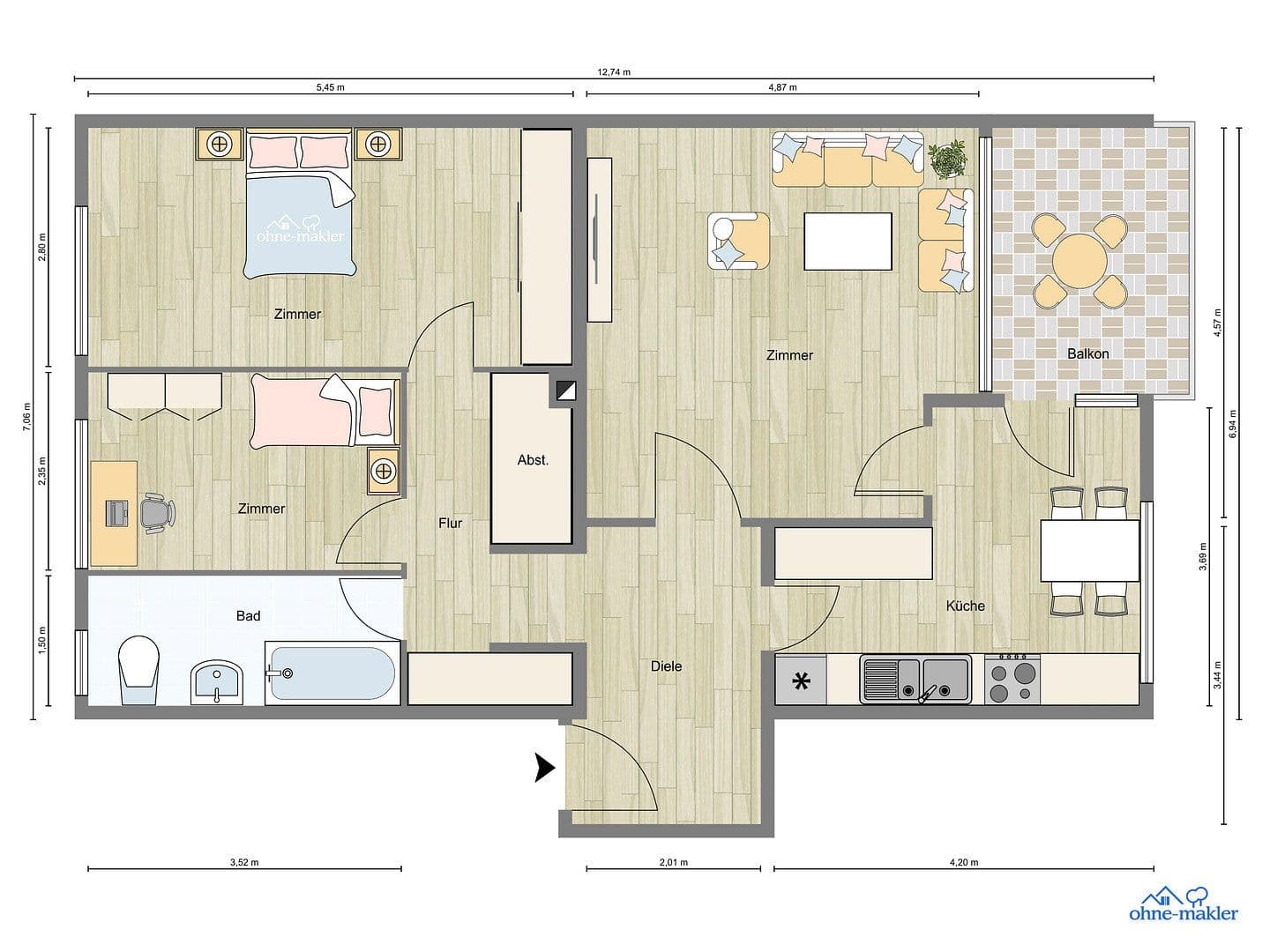 1 bedroom with open-plan kitchen flat for sale, 78 m², Fritz-Werner-Straße 3, Berlin, Berlin 1 bedroom with open-plan kitchen flat for sale, 78 m², Fritz-Werner-Straße 3, Berlin, Berlin