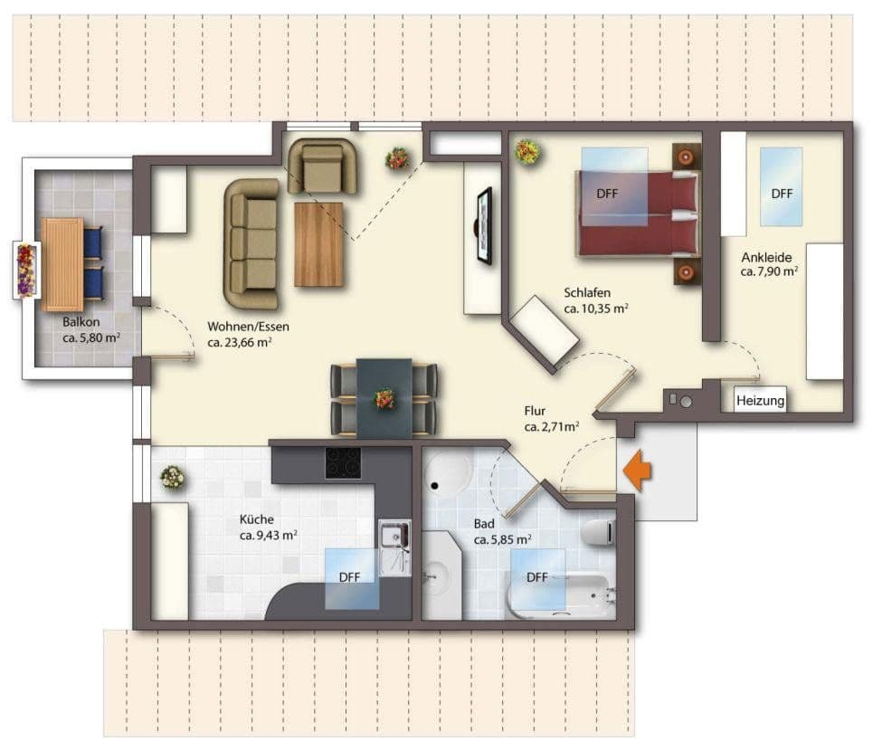 2 bedroom flat for sale, 62 m², Nackenheim, Rhineland-Palatinate 2 bedroom flat for sale, 62 m², Nackenheim, Rhineland-Palatinate