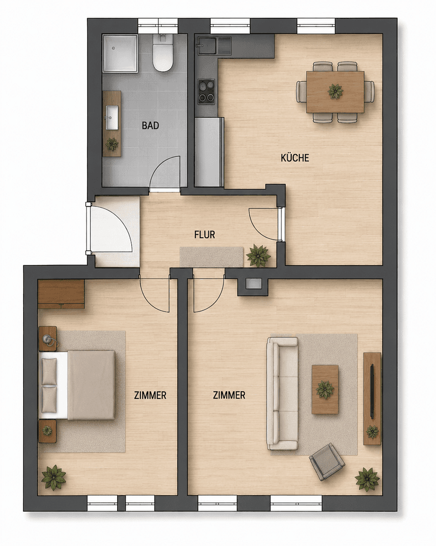 2 bedroom flat to rent, 56 m², Landgrabenstraße, Nürnberg, Bavaria 2 bedroom flat to rent, 56 m², Landgrabenstraße, Nürnberg, Bavaria