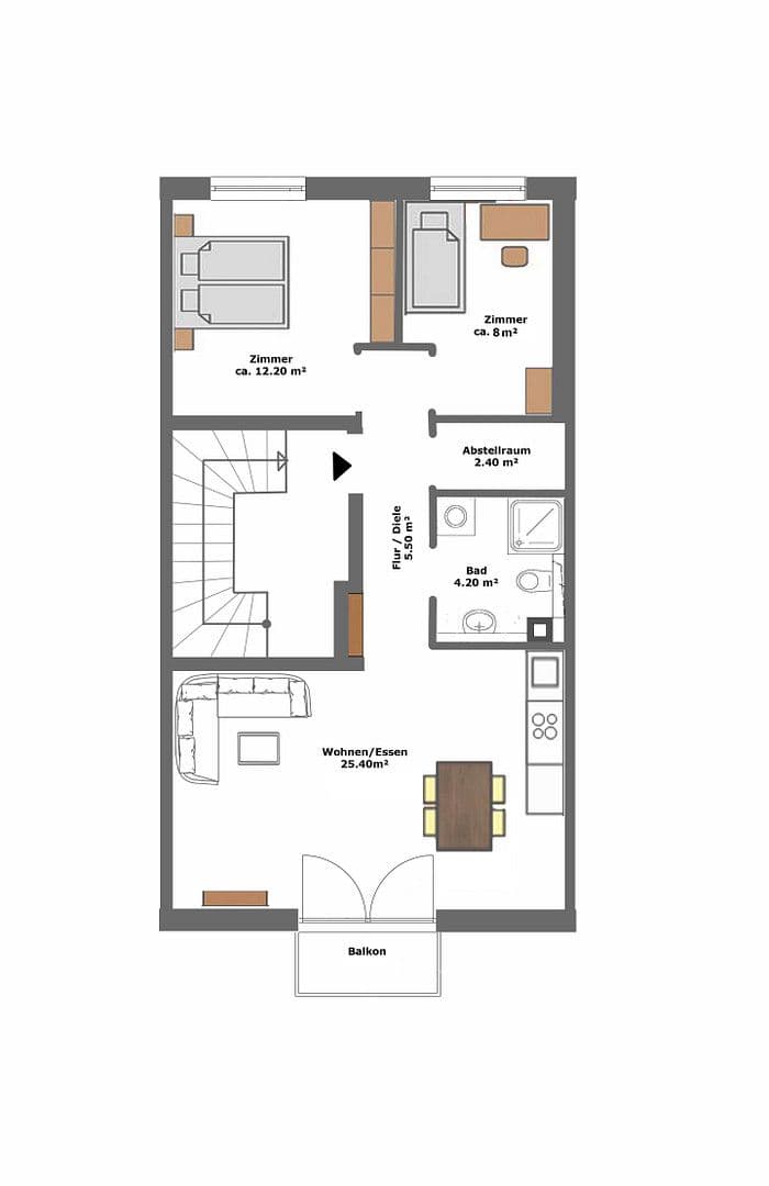 3 bedroom flat to rent, 60 m², Kelsterbach, Hesse 3 bedroom flat to rent, 60 m², Kelsterbach, Hesse