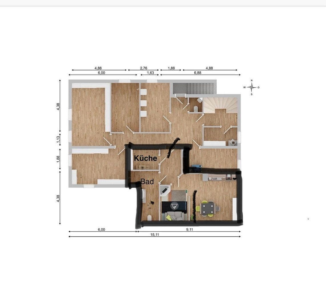 1 bedroom flat to rent, 39 m², Schlehenweg 2, Brandis, Saxony 1 bedroom flat to rent, 39 m², Schlehenweg 2, Brandis, Saxony