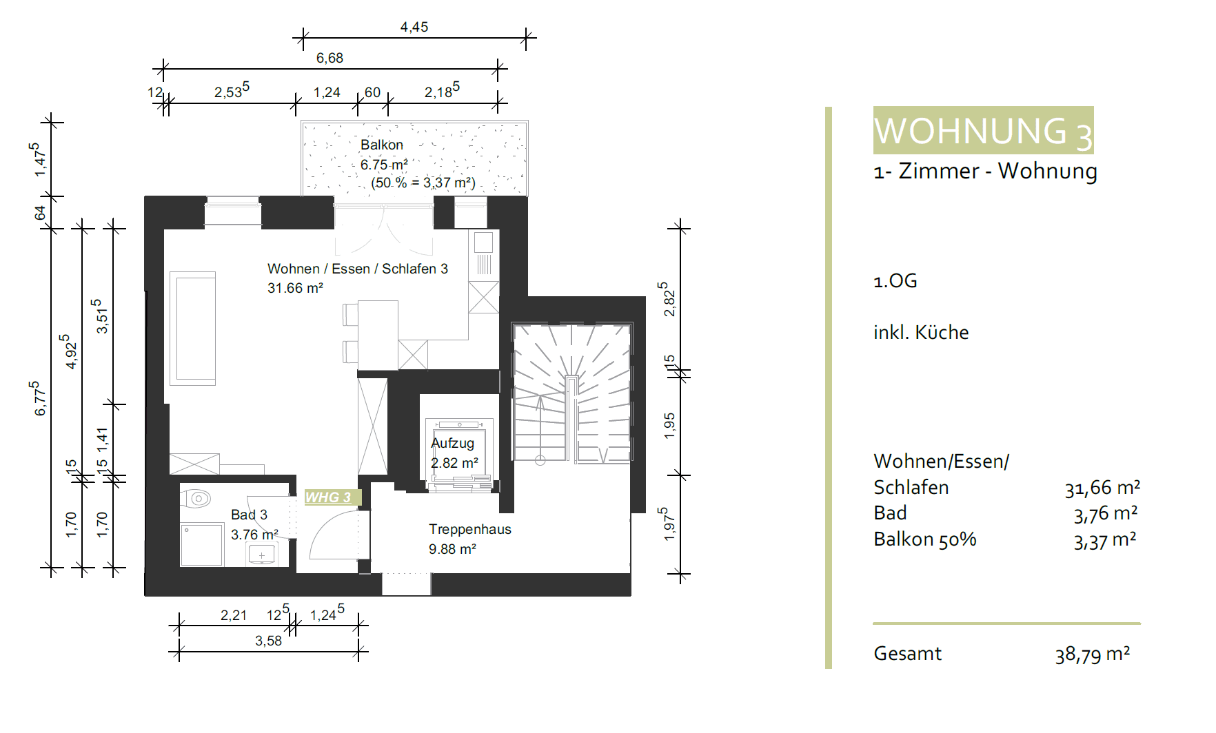 1 bedroom flat to rent, 39 m², Elisenstraße 31, Aschaffenburg, Bavaria 1 bedroom flat to rent, 39 m², Elisenstraße 31, Aschaffenburg, Bavaria