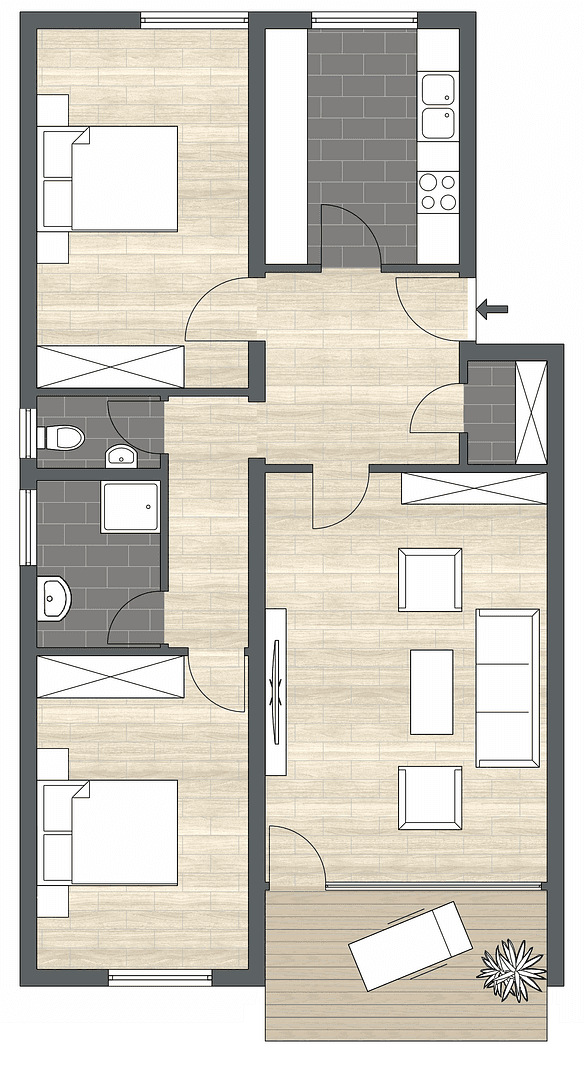 2 bedroom with open-plan kitchen flat for sale, 84 m², Leonberg, Baden-Württemberg 2 bedroom with open-plan kitchen flat for sale, 84 m², Leonberg, Baden-Württemberg