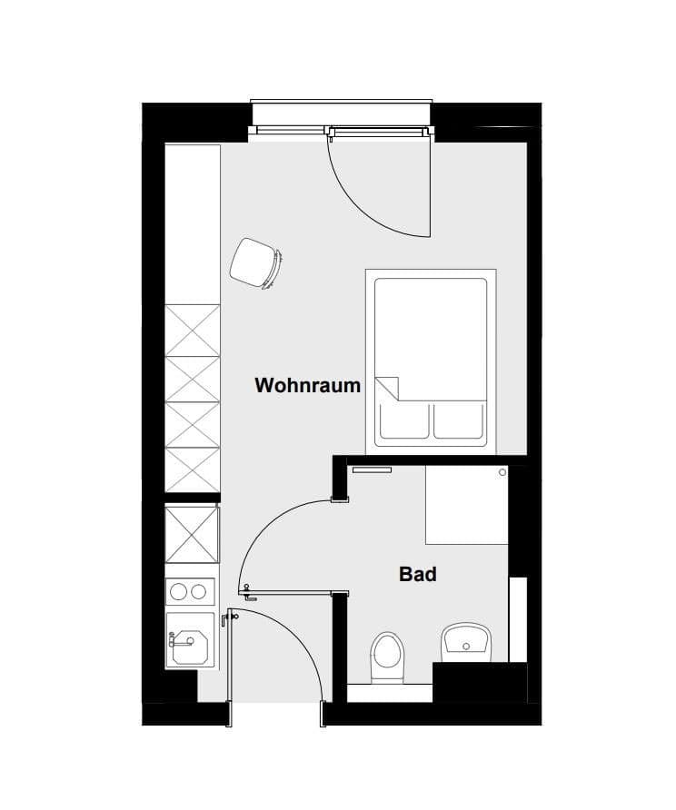 1 bedroom flat to rent, 25 m², Berlin, Berlin 1 bedroom flat to rent, 25 m², Berlin, Berlin