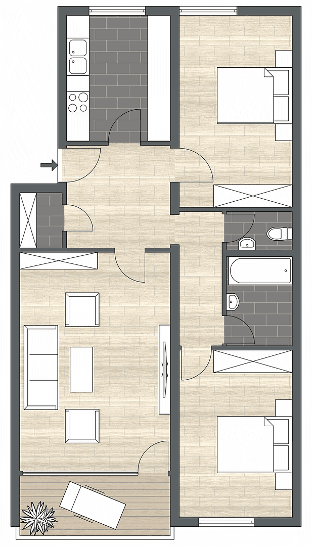 2 bedroom with open-plan kitchen flat for sale, 85 m², Leonberg, Baden-Württemberg 2 bedroom with open-plan kitchen flat for sale, 85 m², Leonberg, Baden-Württemberg