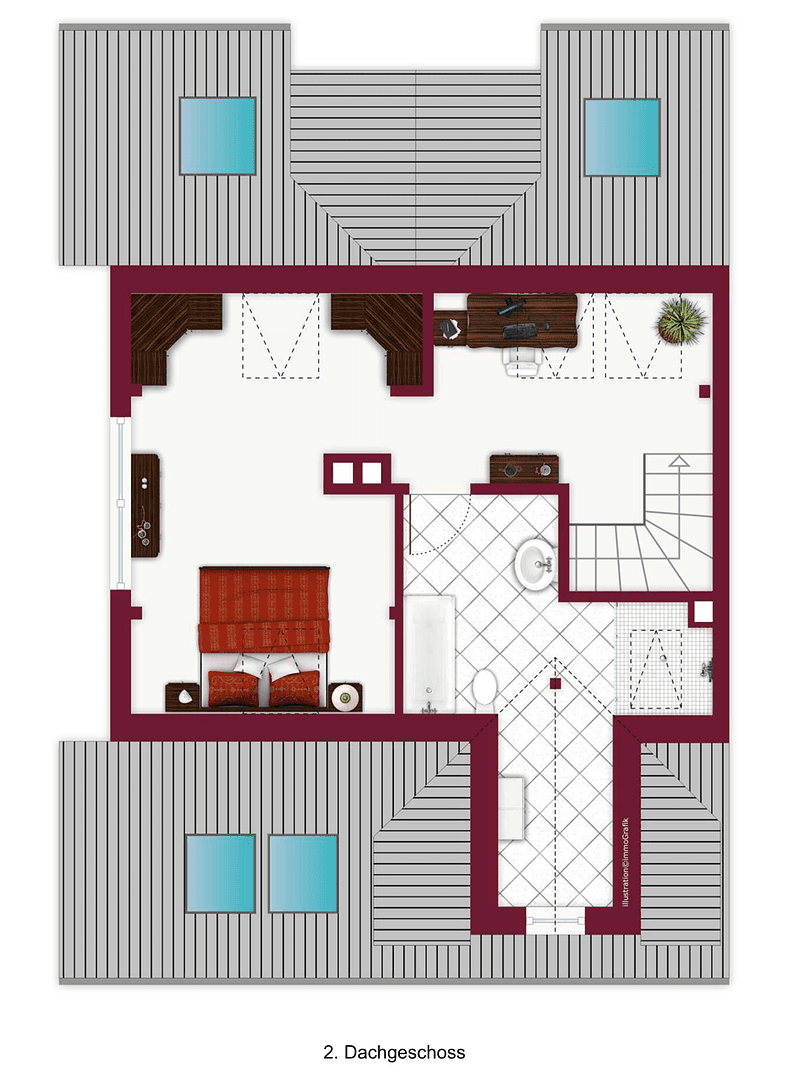 2 bedroom with open-plan kitchen flat for sale, 93 m², Stuttgart, Baden-Württemberg 2 bedroom with open-plan kitchen flat for sale, 93 m², Stuttgart, Baden-Württemberg